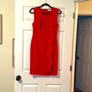 Beautiful Red Calvin Klein Dress